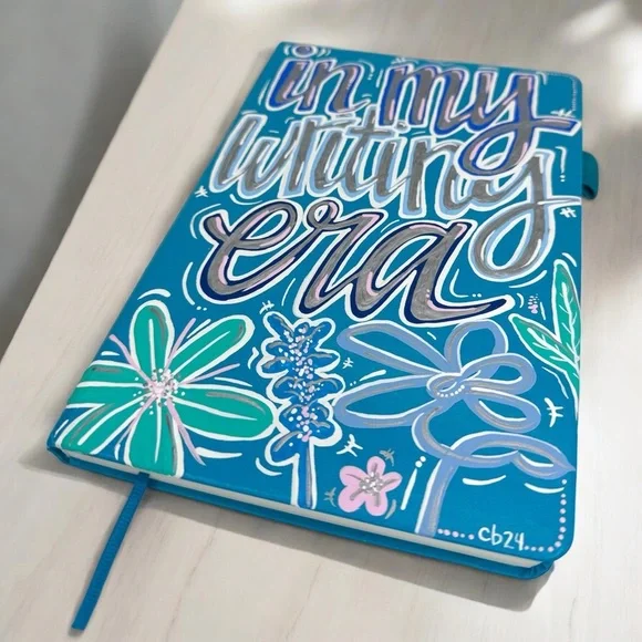 Original Hand Painted Journal “In My Writing Era” - NEW Regolden Book, Notebook - Picture 3 of 11